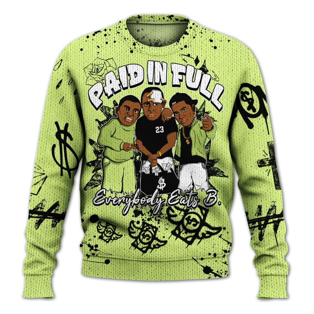 Knitted Sweater To Match Air Max SNDR Volt - Everybody Paid In Full Crayon