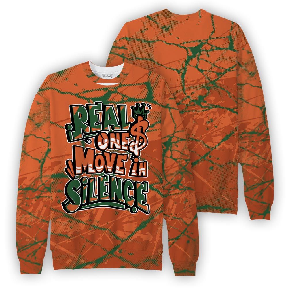 Sweatshirt To Match Low Miami 5s Sweatshirt - Ones Move In Silence Graphic Profound Sweatshirt Unisex