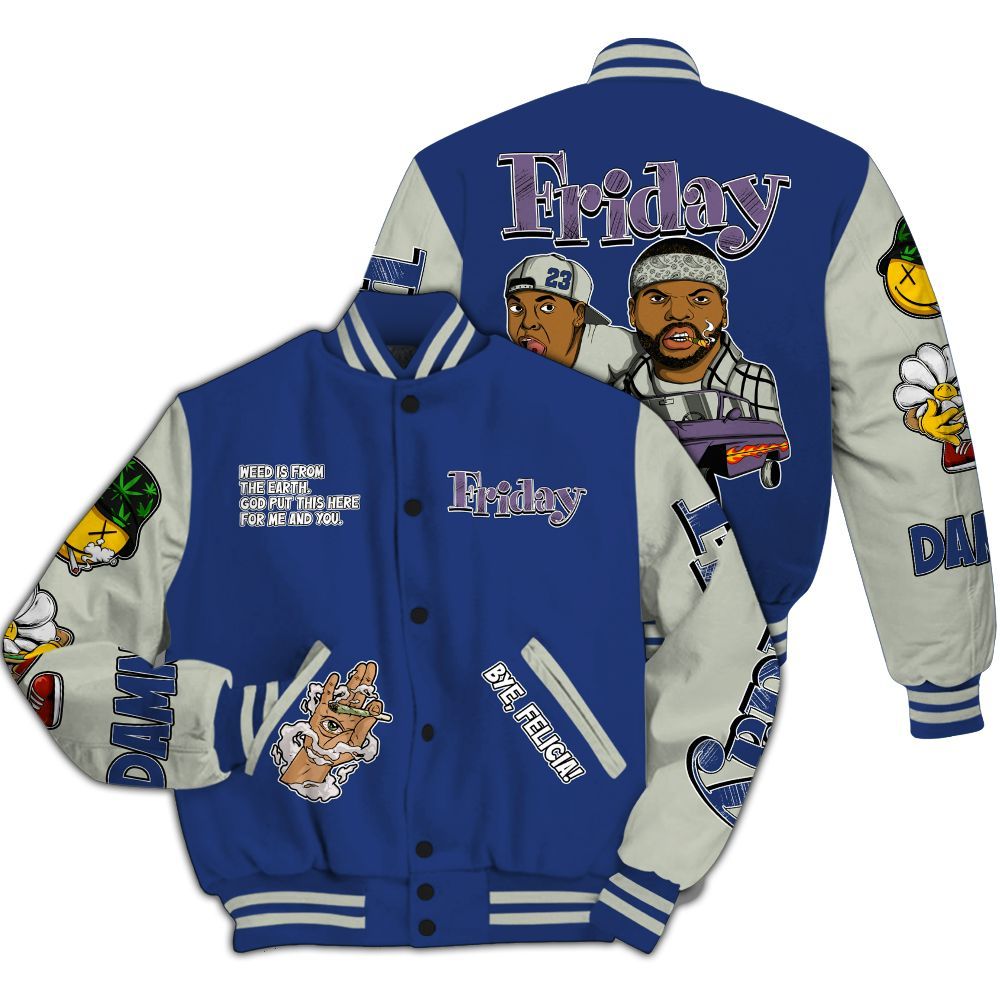 Varsity Jacket To Match Low OG Voodoo Alternate 1s - Friday Sneaker Stress Style All Over Print