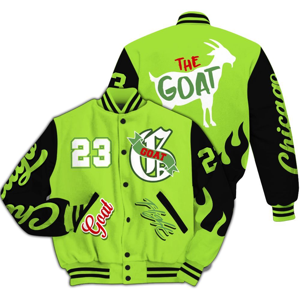Varsity Jacket To Match Kobe 6 SE Grinch - The G.O.A.T Flight Streetwear All Over Print