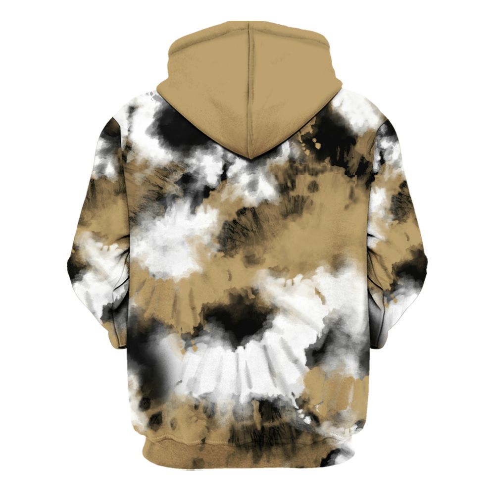 Hoodie To Match High OG Black Metallic Gold 1s - Tie Dye FK Around Find Out All Over Print