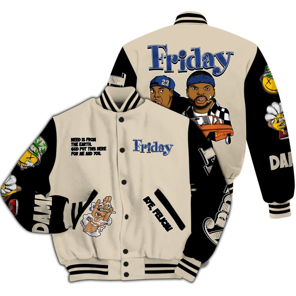 Varsity Jacket To Match Air Max 90 Rattan Birch - Friday Sneaker Stress Style All Over Print