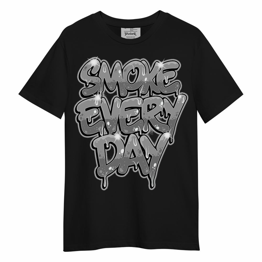 Shirt To Match Black Wolf Grey 12s - Smokes Every Day Graphic Unisex Shirt