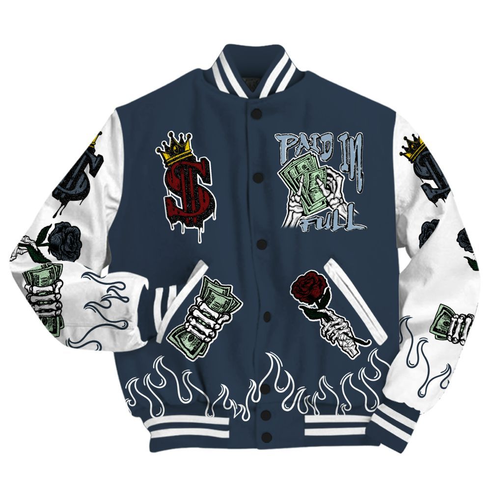 Varsity Jacket To Match Retro Olympic 6s - Fire Everybody Paid In All Over Print