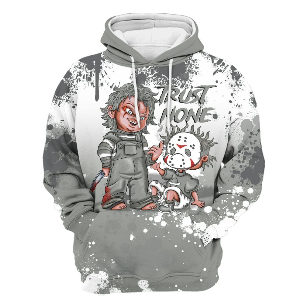 Hoodie To Match Paris Olympics 4s - Trust No One Scary All Over Print