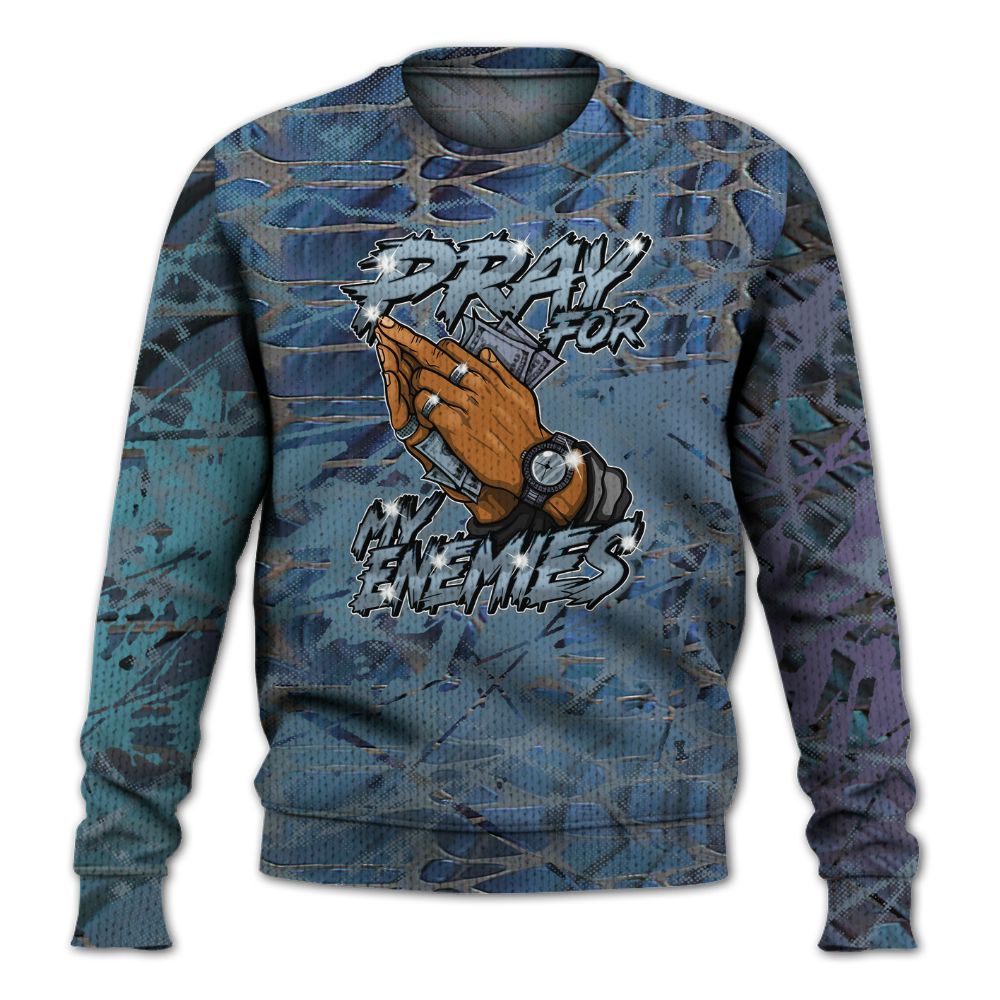 Knitted Sweater To Match Air Foamposite Kazuya Mishima - Prayed For Enemies Graphic