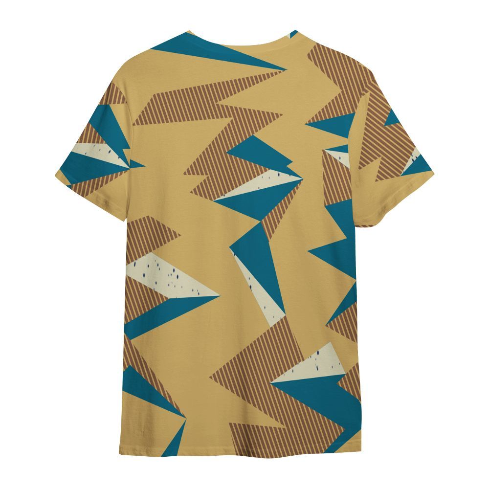 Shirt To Match Retro Cacao Wow 4s - Geometric Camouflage Pattern All Over Print