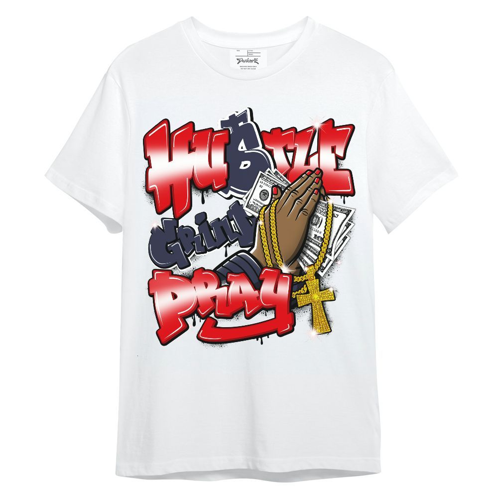 Shirt To Match Low OG Howard Bison 1s - Hustle, Money Pray Streetwear Unisex Shirt