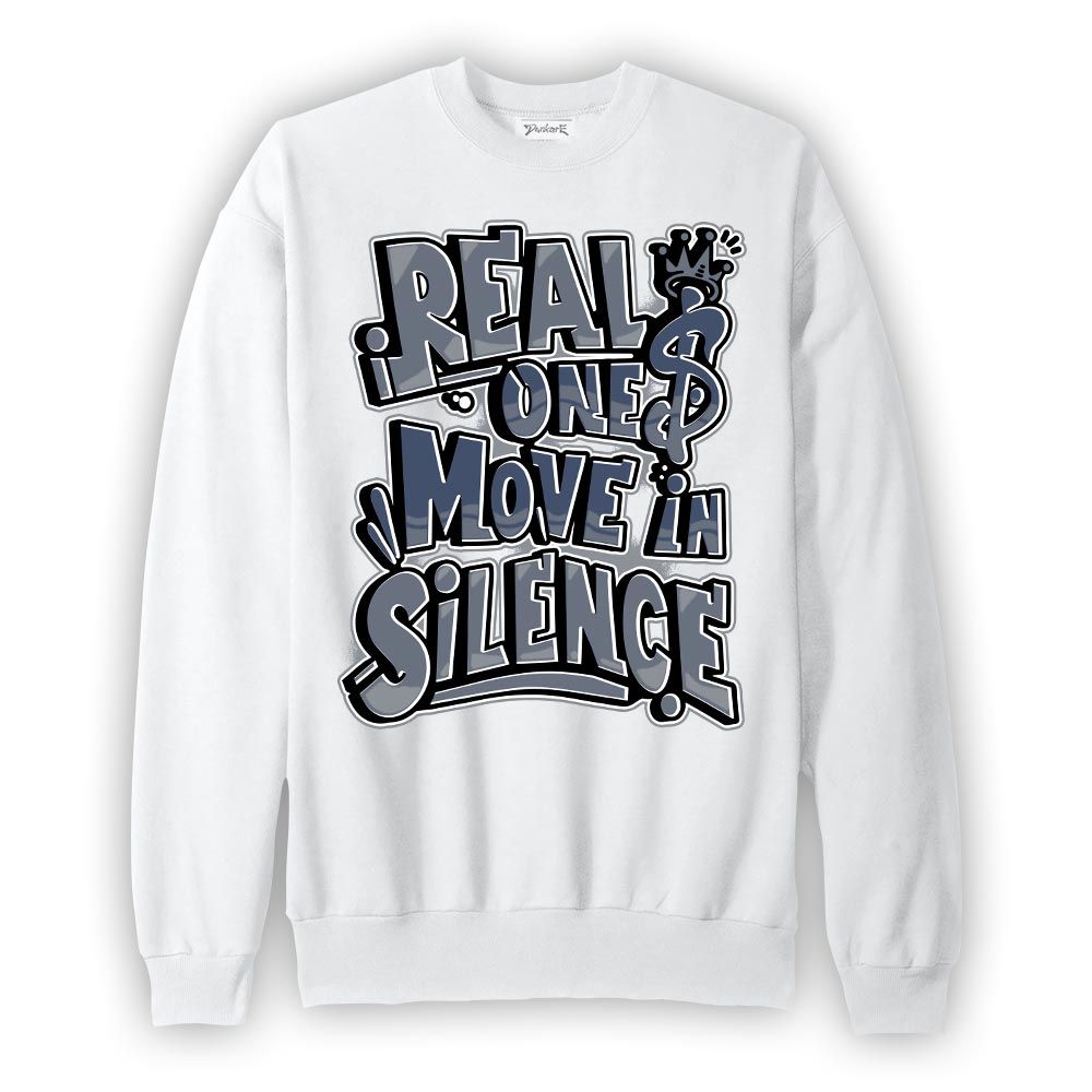 Sweatshirt To match Low Diffused Blue 11s Sweatshirt - Ones Move In Silence Graphic Graphic