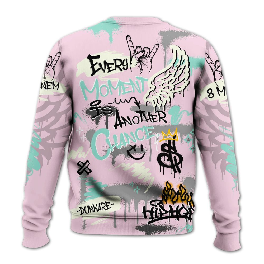 Sweatshirt To Match Retro Easter 5s - 8Mile Movie Graffiti All Over Print
