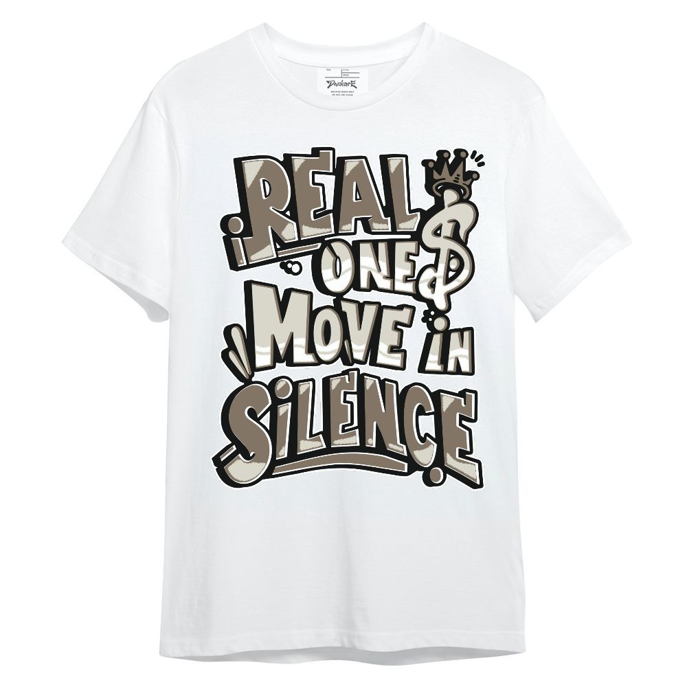 Shirt To Match Low OG Dark Mocha 1s - Ones Move In Silence Graphic Unisex Shirt