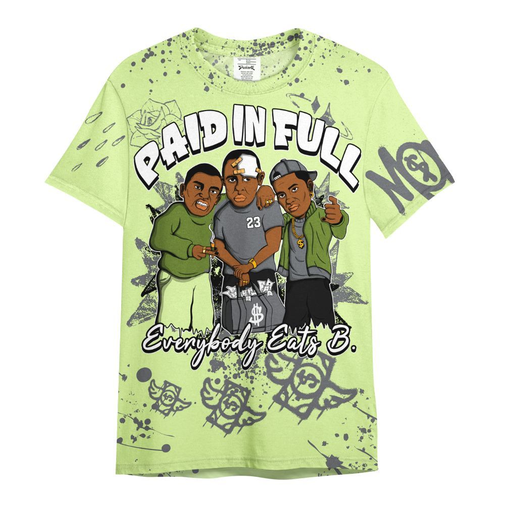 Shirt To Match Smoke Grey Volt TR 1s - Everybody Paid In Full Crayon All Over Print