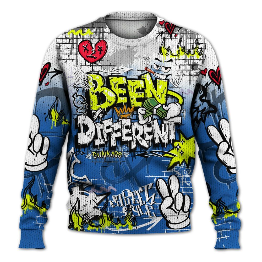 Sweater To Match Griffey Max 1 Varsity Royal - Been Dif2erent Drip Graffiti Graphic
