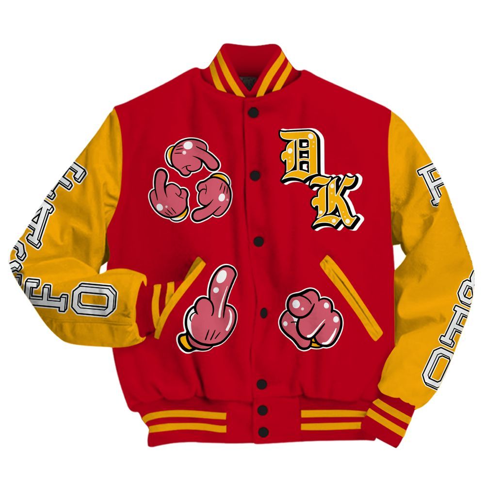 Varsity Jacket To Match Cardinal 7s - F Around Find Out Graphic All Over Print