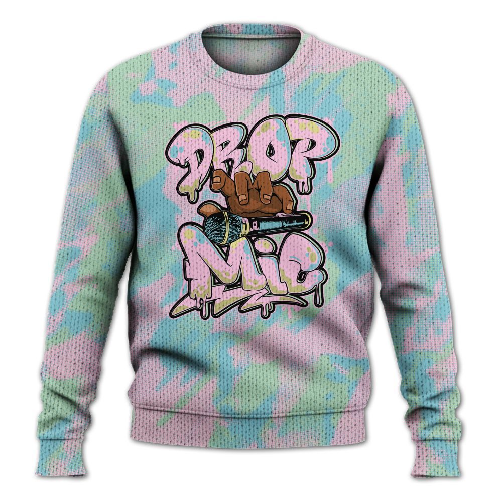 Knitted Sweater To Match SB Dunk Low Visty - Drop Mic Abstract