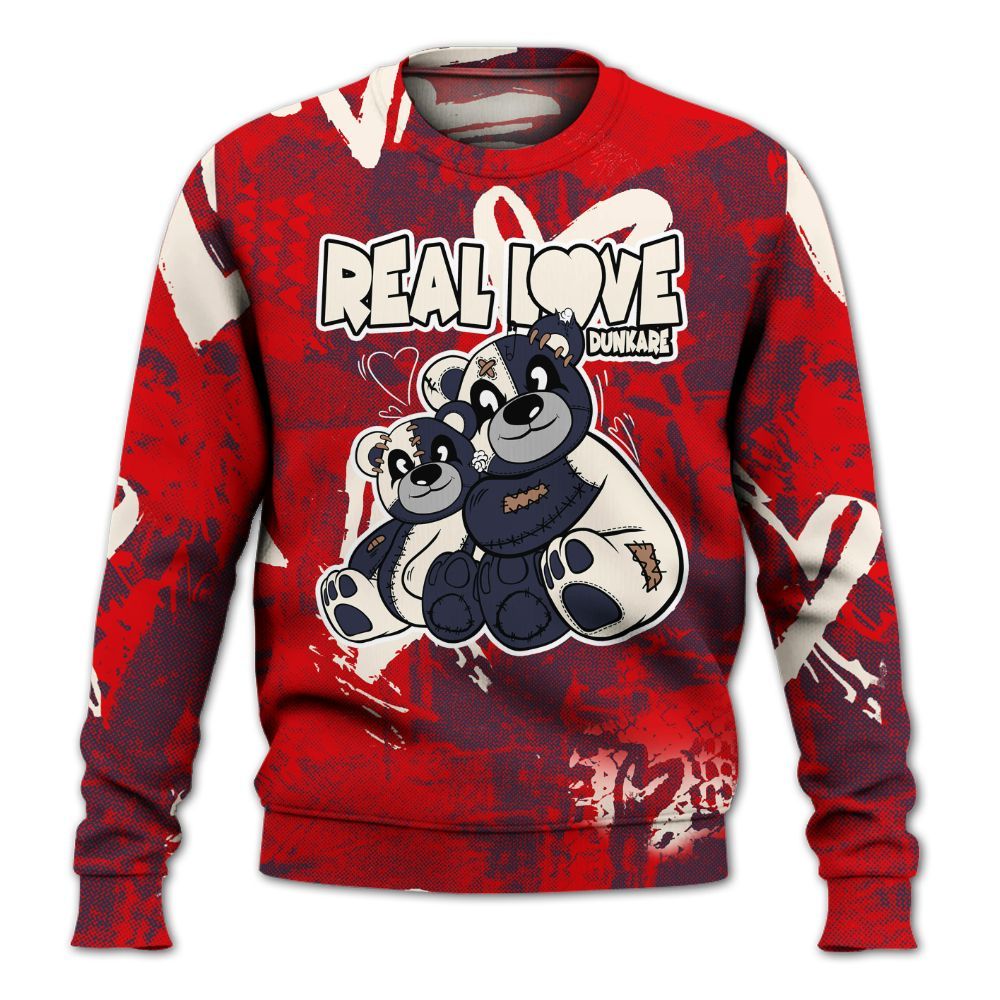 Sweatshirt To Match Low OG Howard Bison 1s - Sincere Fondness Bear All Over Print