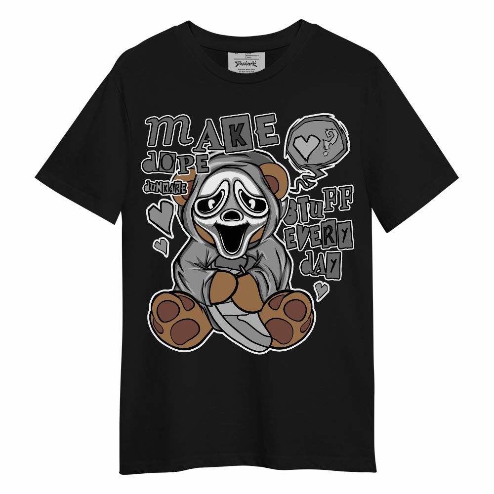 Shirt To Match Black Wolf Grey 12s - Make Dopes Bear Unisex Shirt