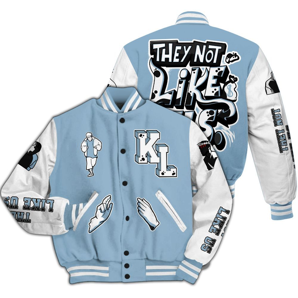 Varsity Jacket To Match High University Blue 1s - Dislike Us Graphic All Over Print