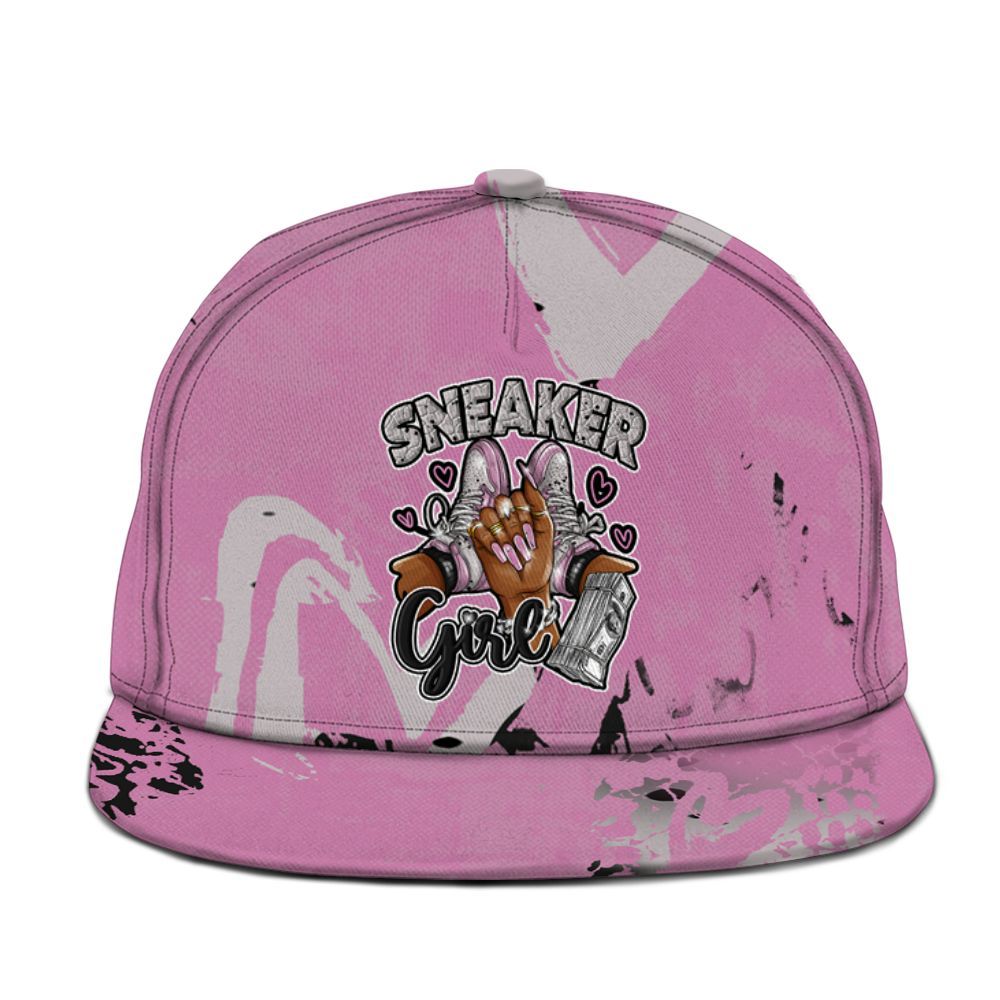 Snapback To Match Neutral Grey Black White Orchid 4s - Sneakerz Girlz Heart Grunge Graphic