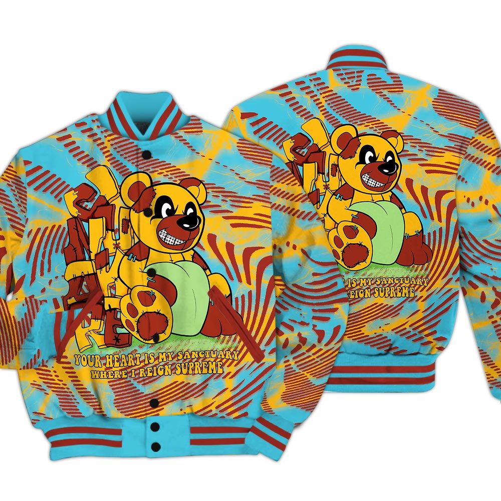 Varsity Jacket To Match SB Dunk Di'Orr Greenwood - Possession Bear Fume Varsity Jacket Unisex