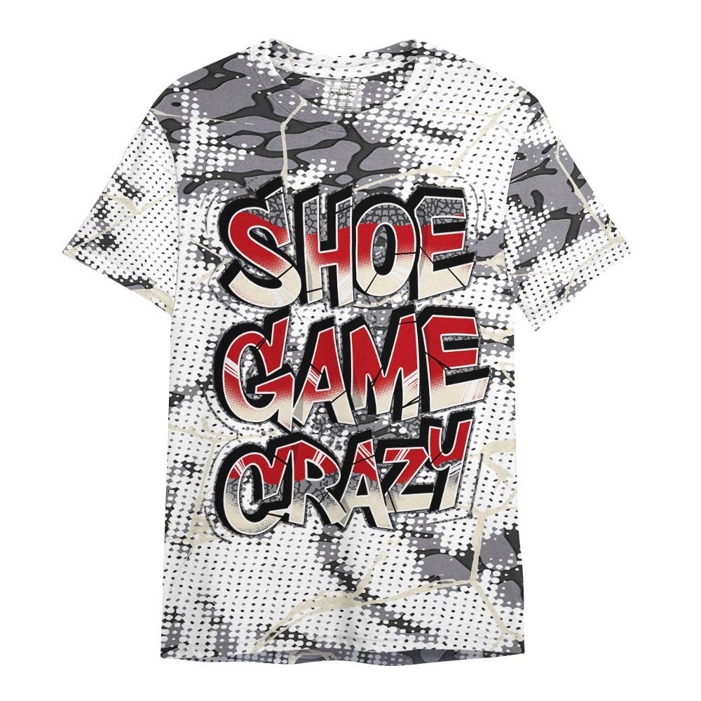 Shirt To Match Cement Grey 3s - Shoe Game Crazy White Graphic Crack Shirt Unisex