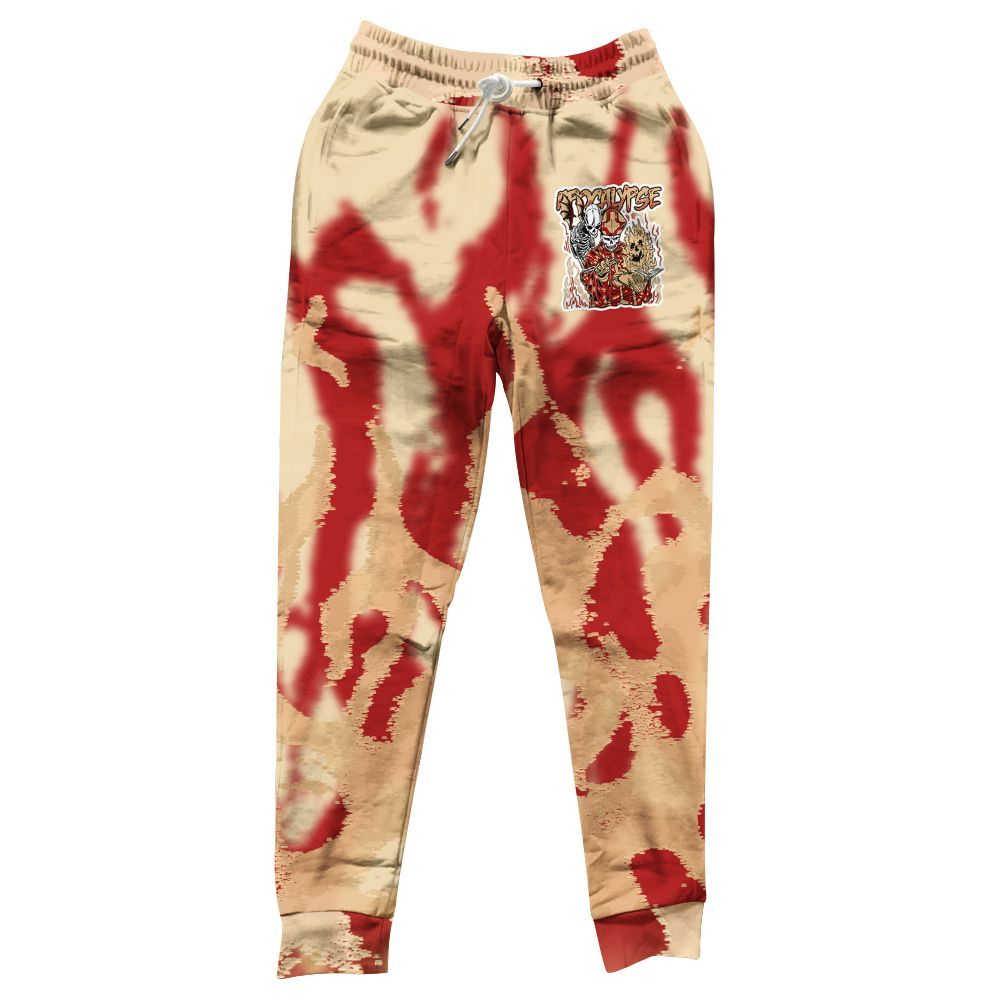 Sweatpant To Match Dunk Low Strawberry Waffle - Apocalypse Skeleton Burn All Over Print