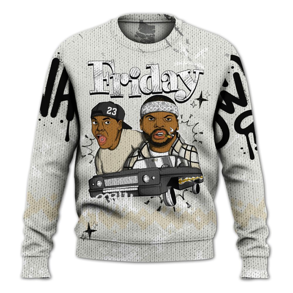 Sweater To Match Grand Finale 11s Shirt, Friday Sneaker Crayon Graphic