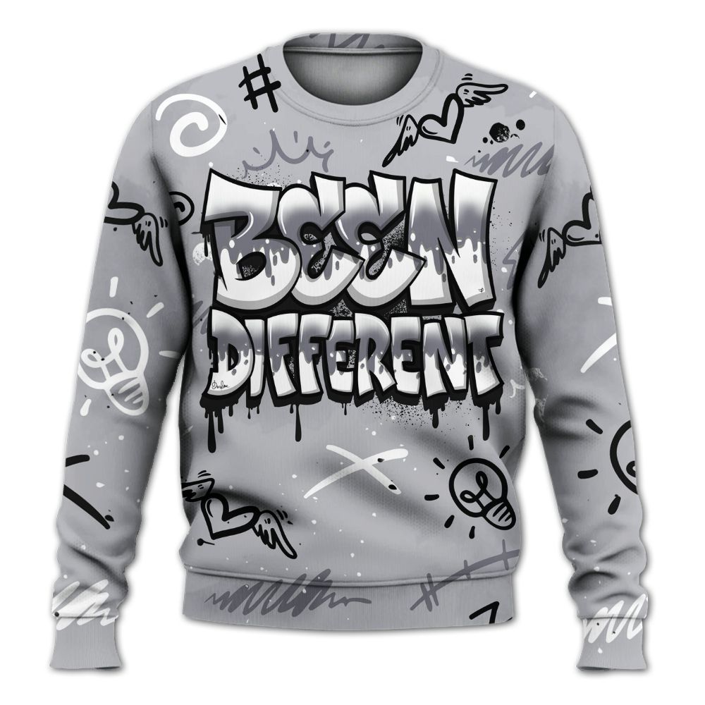 Sweatshirt To Match Low Cement Grey 11s - Drip Been Di2ferent All Over Print