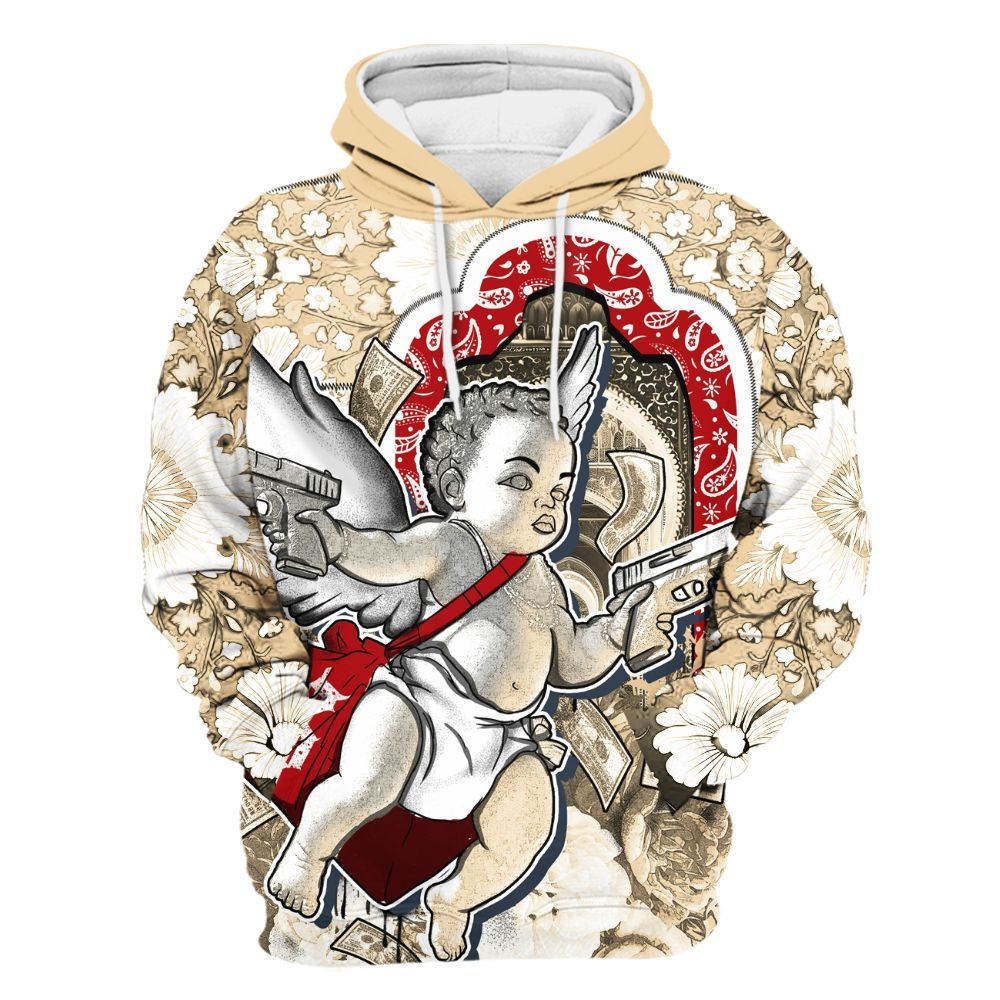 Hoodie To Match Dunk Low Strawberry Waffle - Angel Money Bag All Over Print