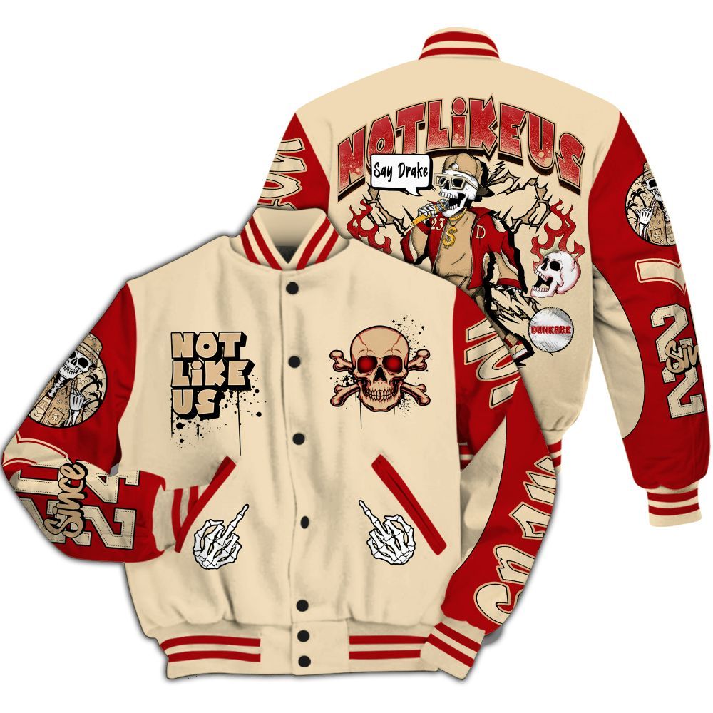 Varsity Jacket To Match Dunk Low Strawberry Waffle - Don't Like Us All Over Print