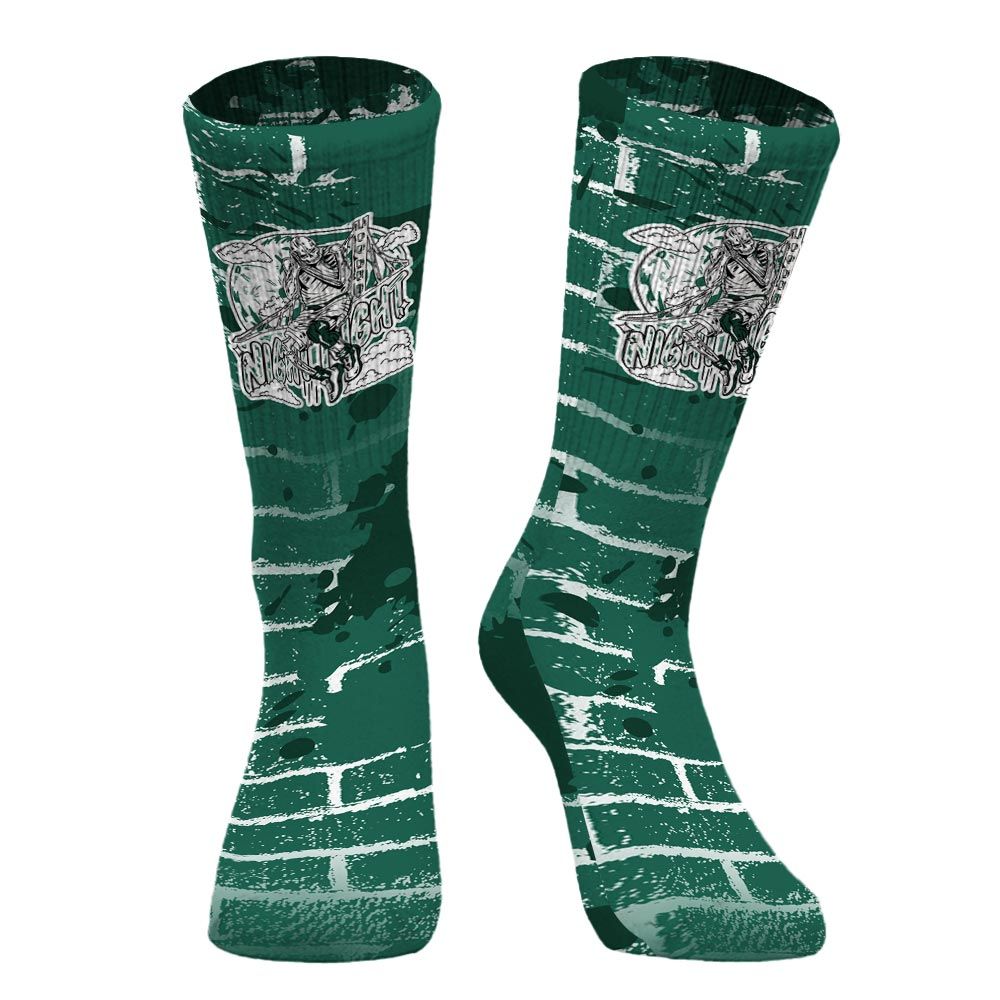 Sock To Match Oxidized Green 4s - Seeya Skeleton Brick
