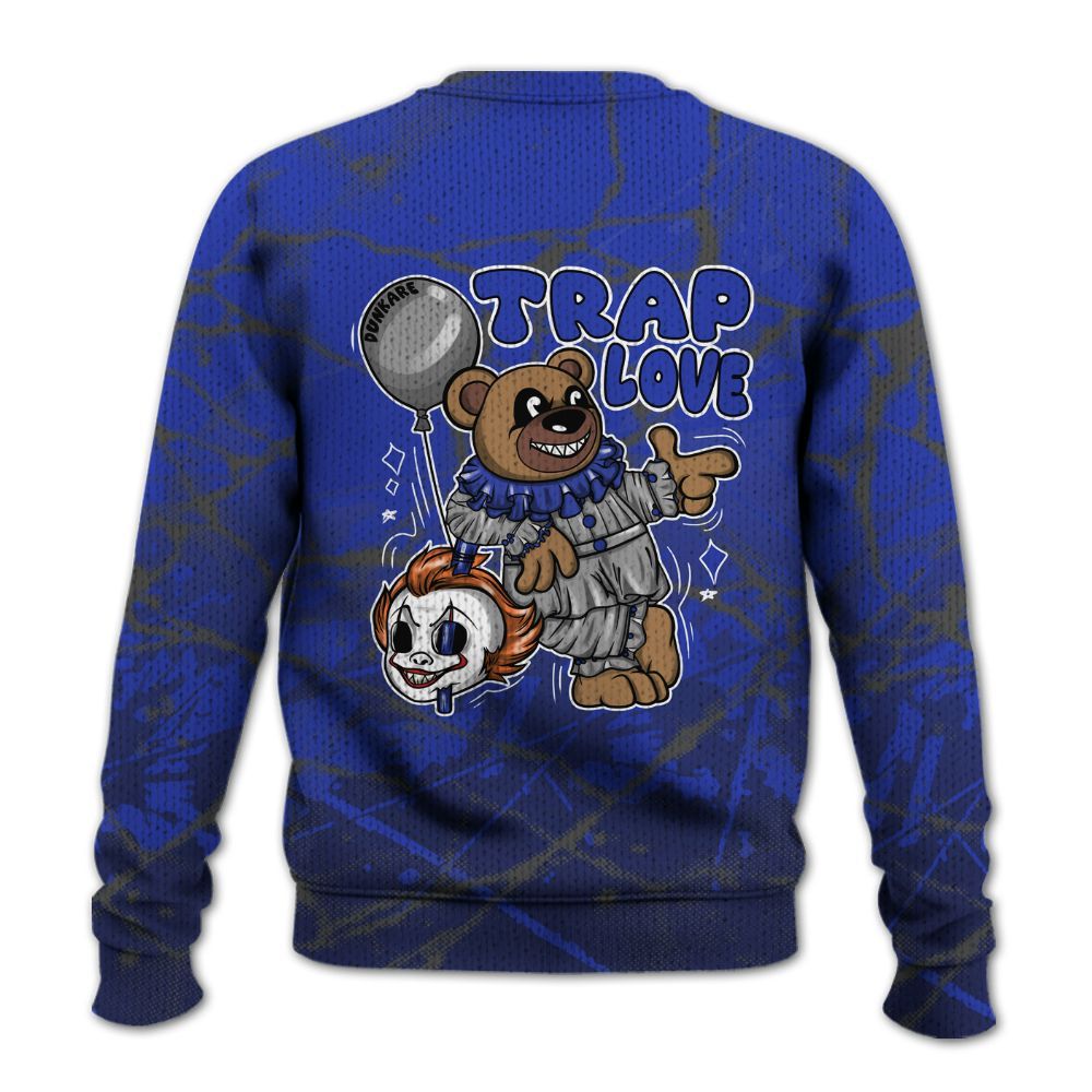 Knitted Sweater To Match Air Max Plus Black Racer Blue - Trap Loves Bear Profound