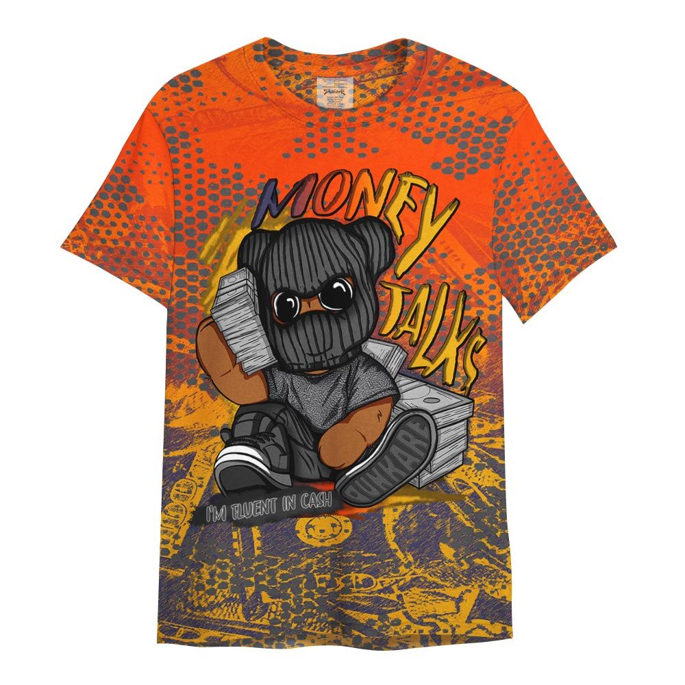 Shirt To Match Rio 3s - Money Talk Bear Banknotes Art Shirt Unisex