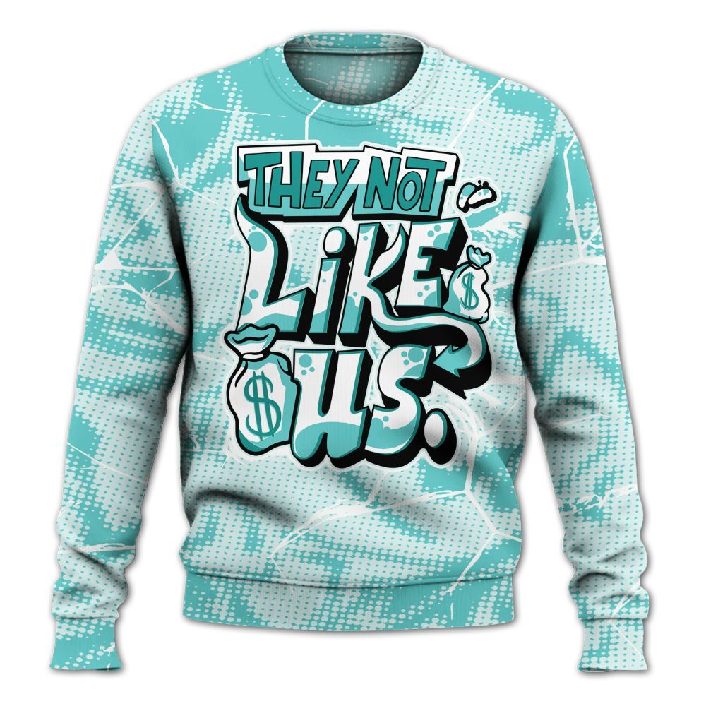 Sweatshirt To Match KD 4 Easter Mint Candy - Dislike Us Crack All Over Print