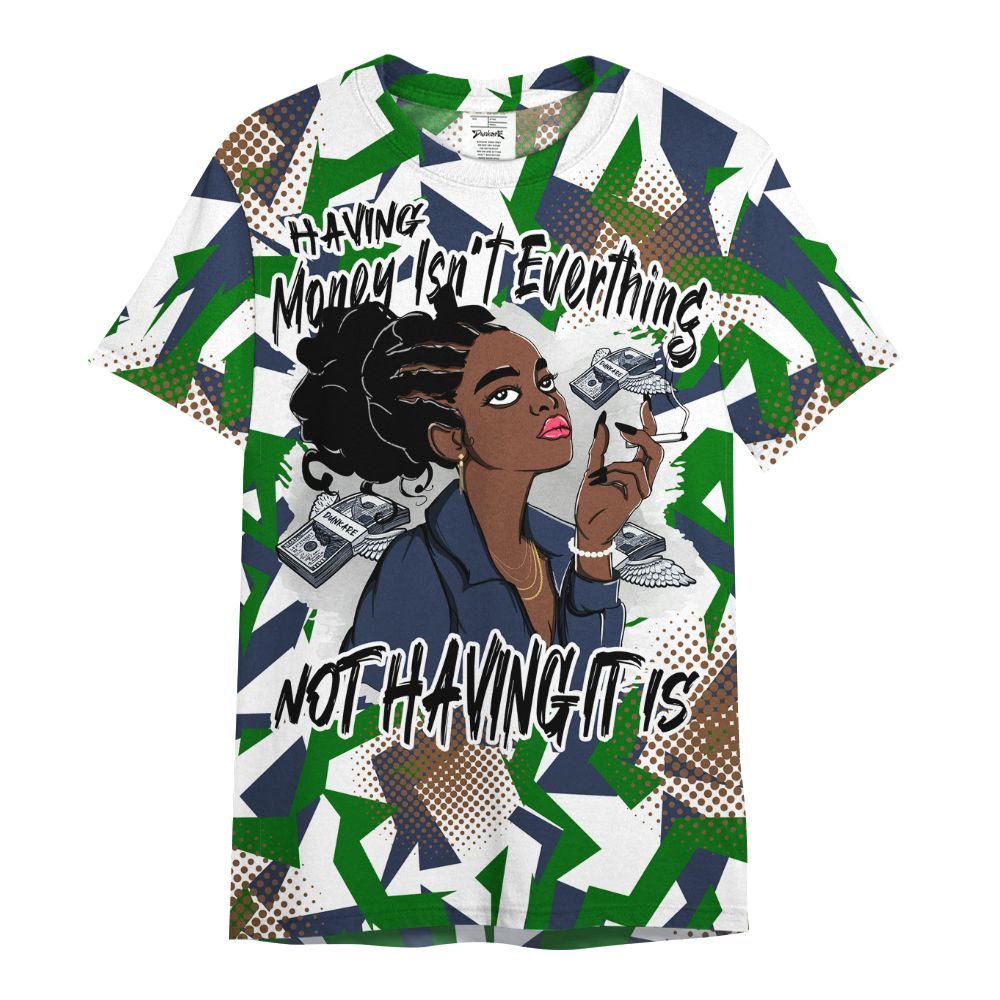 Shirt To Match Midnight Navy 13s - Having Money Isn't Everthing Retro All Over Print