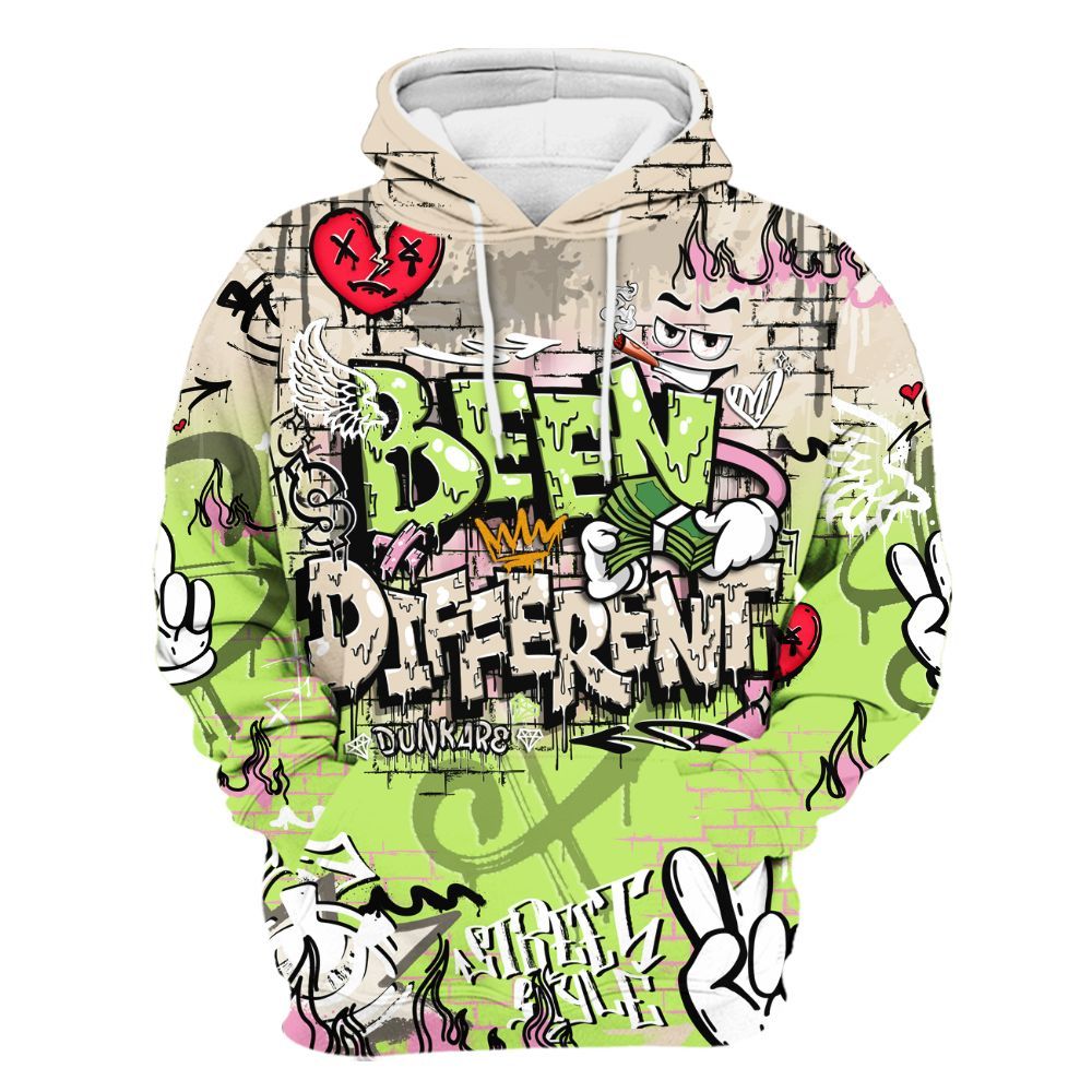 Hoodie To Match Jack Black Night Silver - Been Dif2erent Drip Graffiti All Over Print