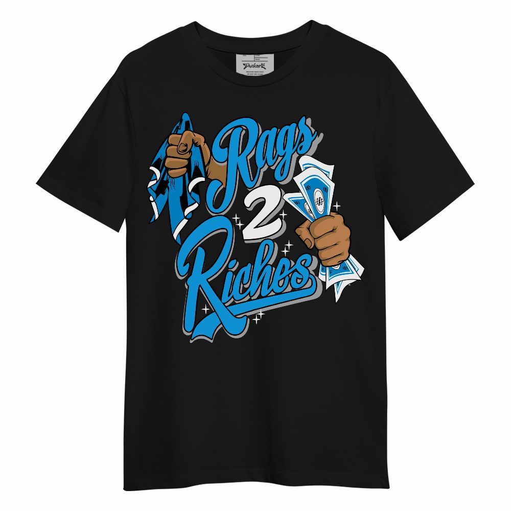 Shirt To Match Black University Blue 2022 13s - Rag 2 Riches Unisex Shirt