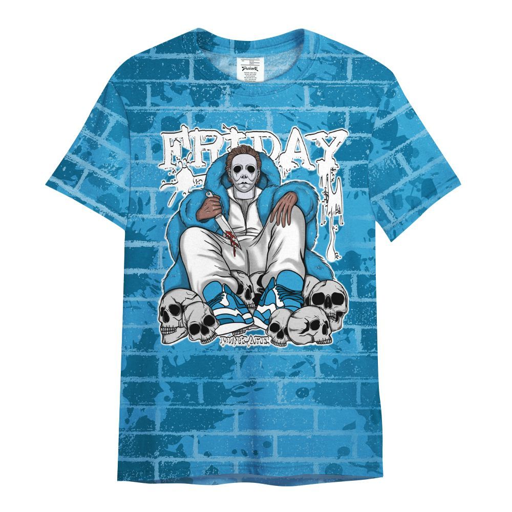 Shirt To Match Powder Blue 9s - Friday Brick All Over Print