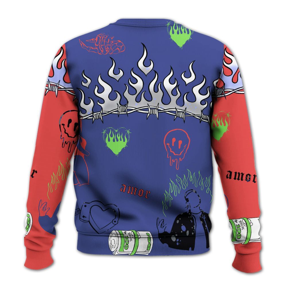 Sweatshirt To Match KD 4 Nerf - Snake Trust No One All Over Print