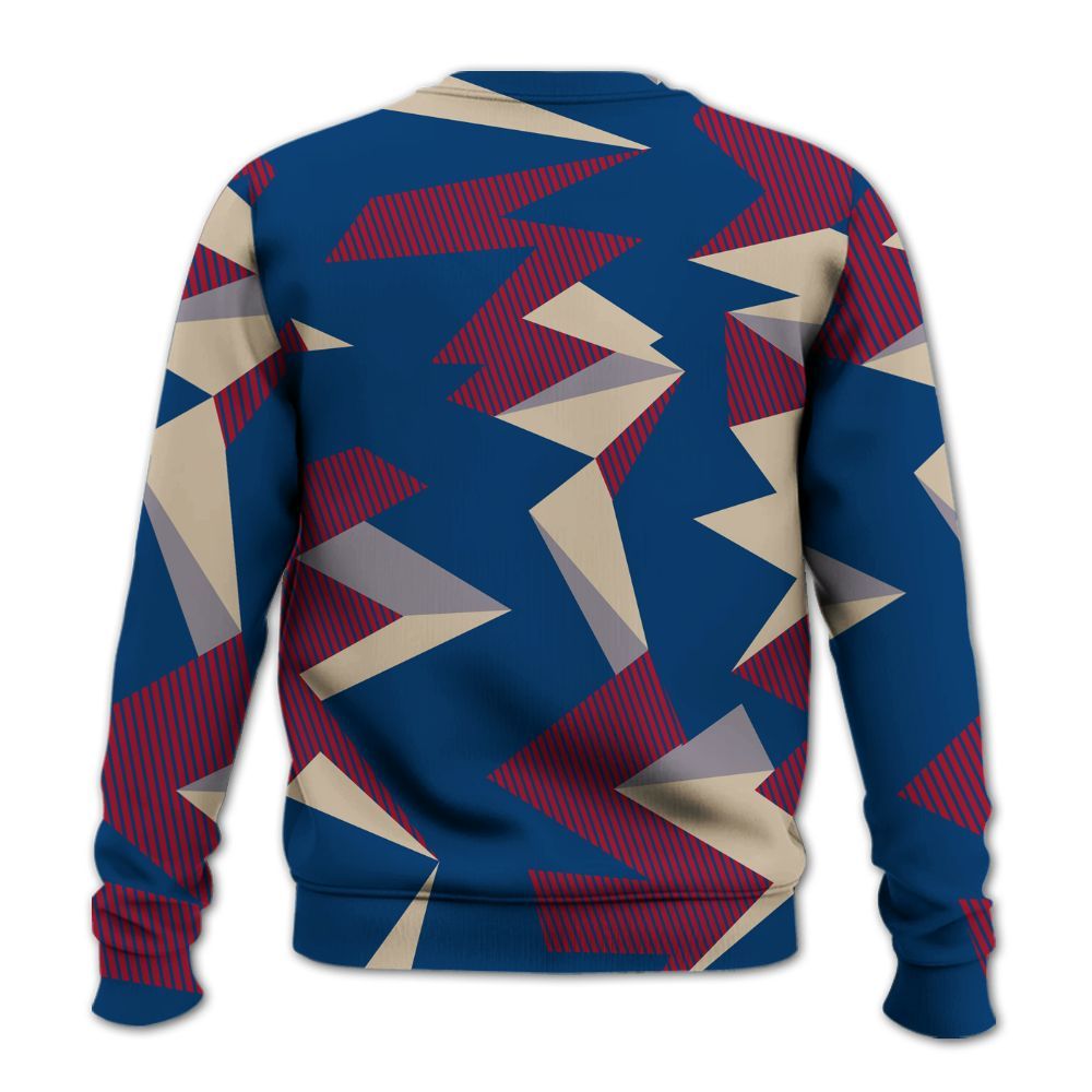 Sweatshirt To Match Rare Air 4s - Geometric Camouflage Pattern All Over Print