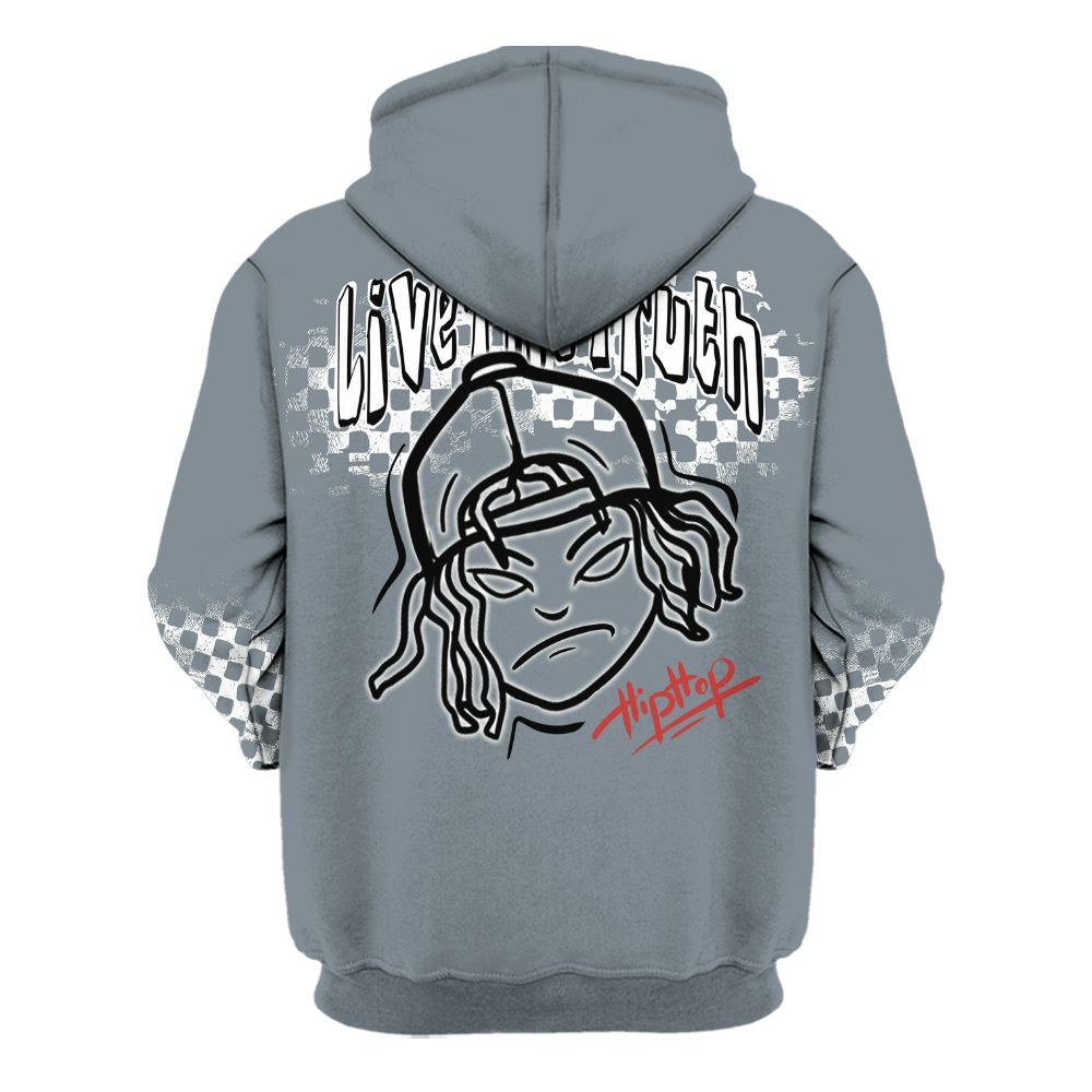 Hoodie To Match Wolf Grey 13s - Feel Life Street Style All Over Print