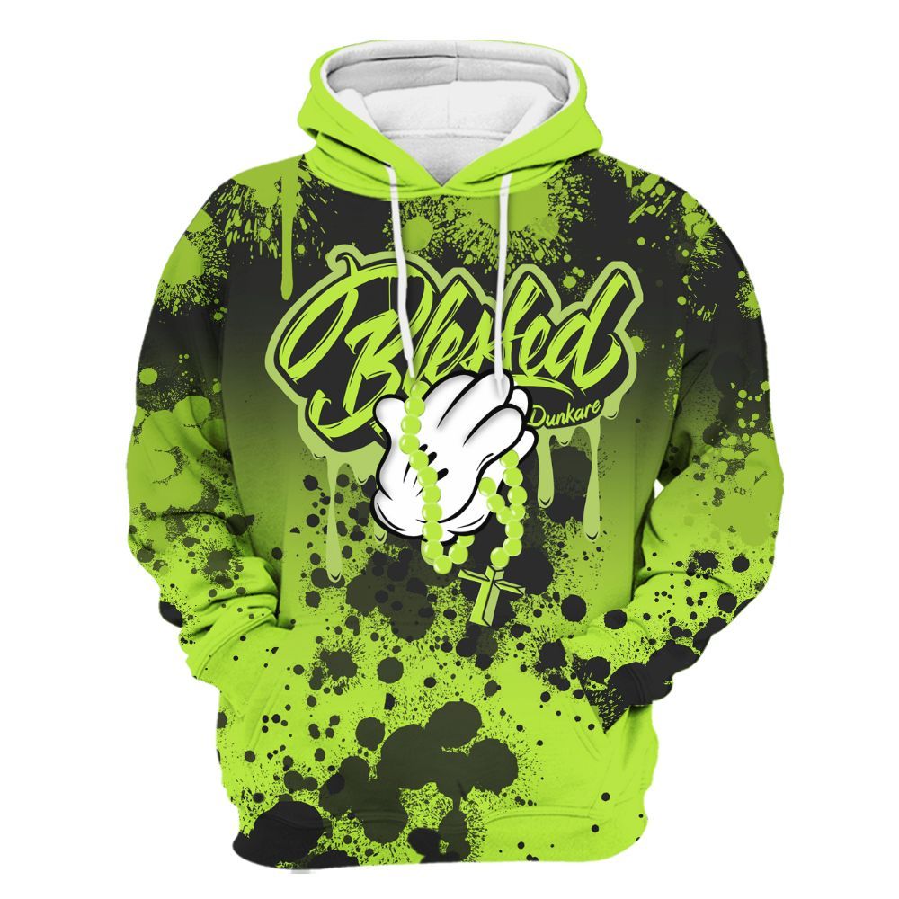 Hoodie To Match Air Force 1 Low Dance Volt - God Blessed Ink Drip All Over Print