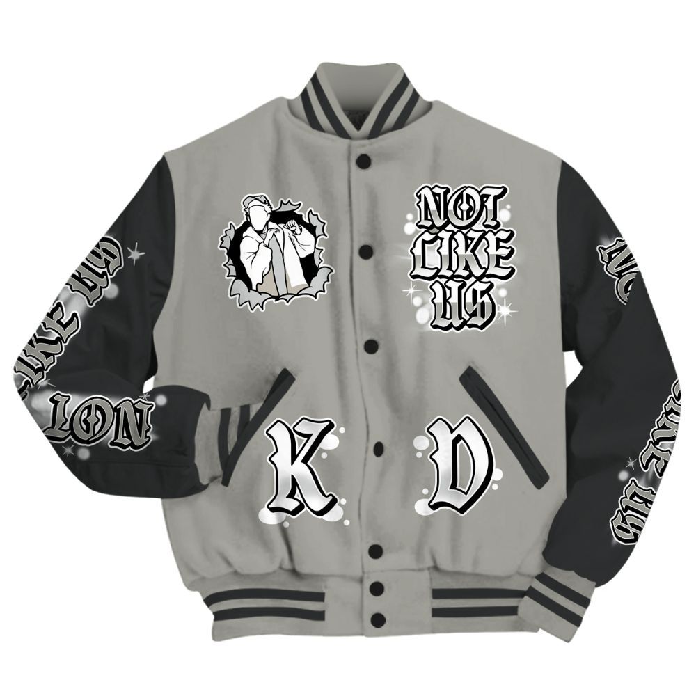 Varsity Jacket To Match High Satin Shadow 1s - None Like Us Graphic All Over Print