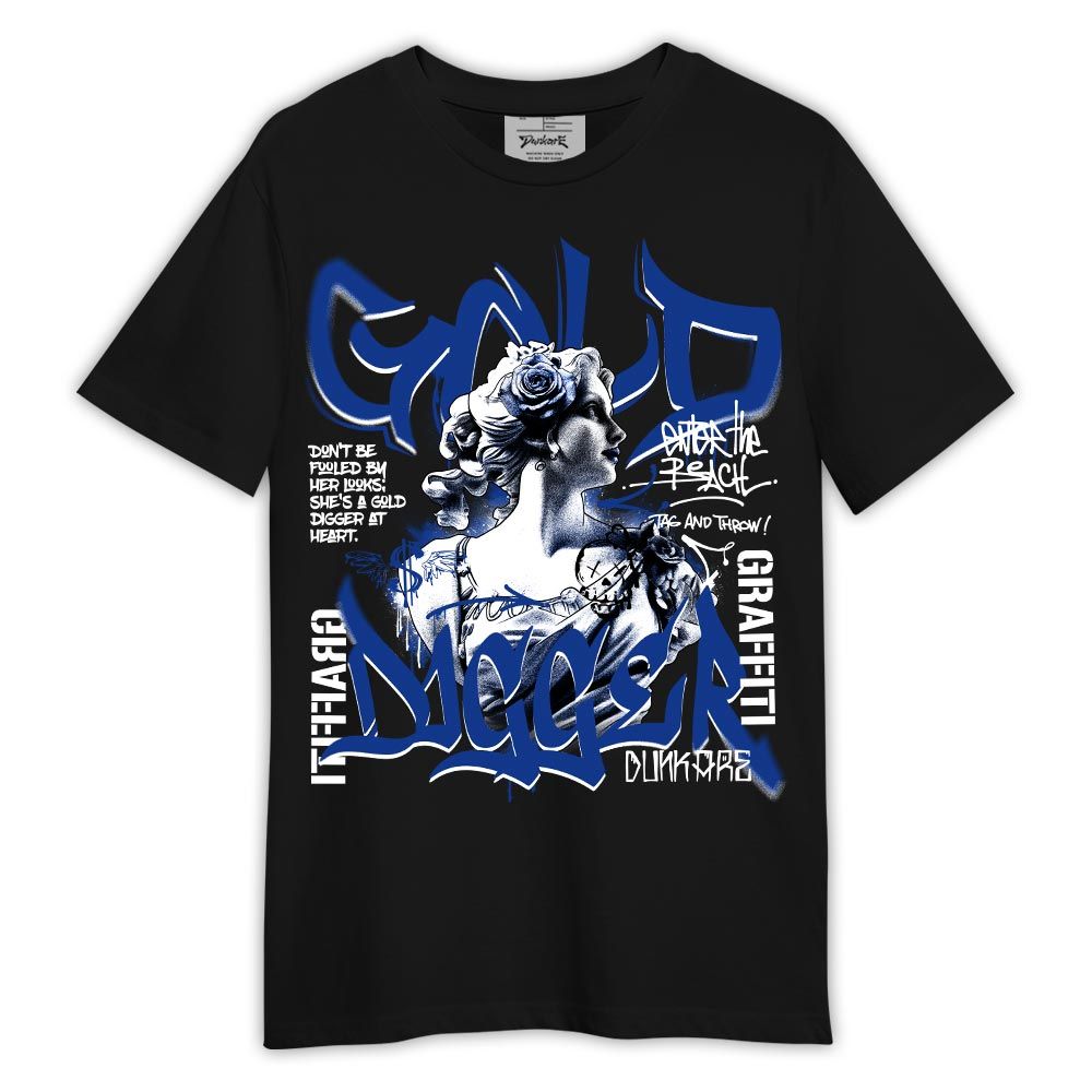Shirt To Match Air Foamposite One Royal - Graphic Gold Digger Shirt Outfit