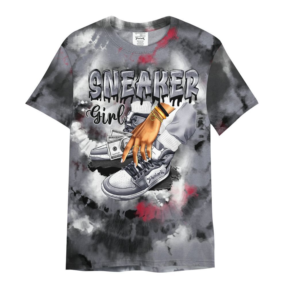 Shirt To Match Retro Black Flint 13s - SNEAKER Girl Money Drip Tie Dye All Over Print