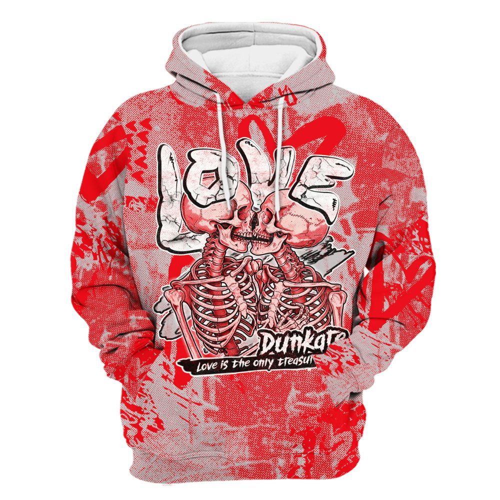 Hoodie To Match Air Max 1 Low Poly - Skull Love All Over Print
