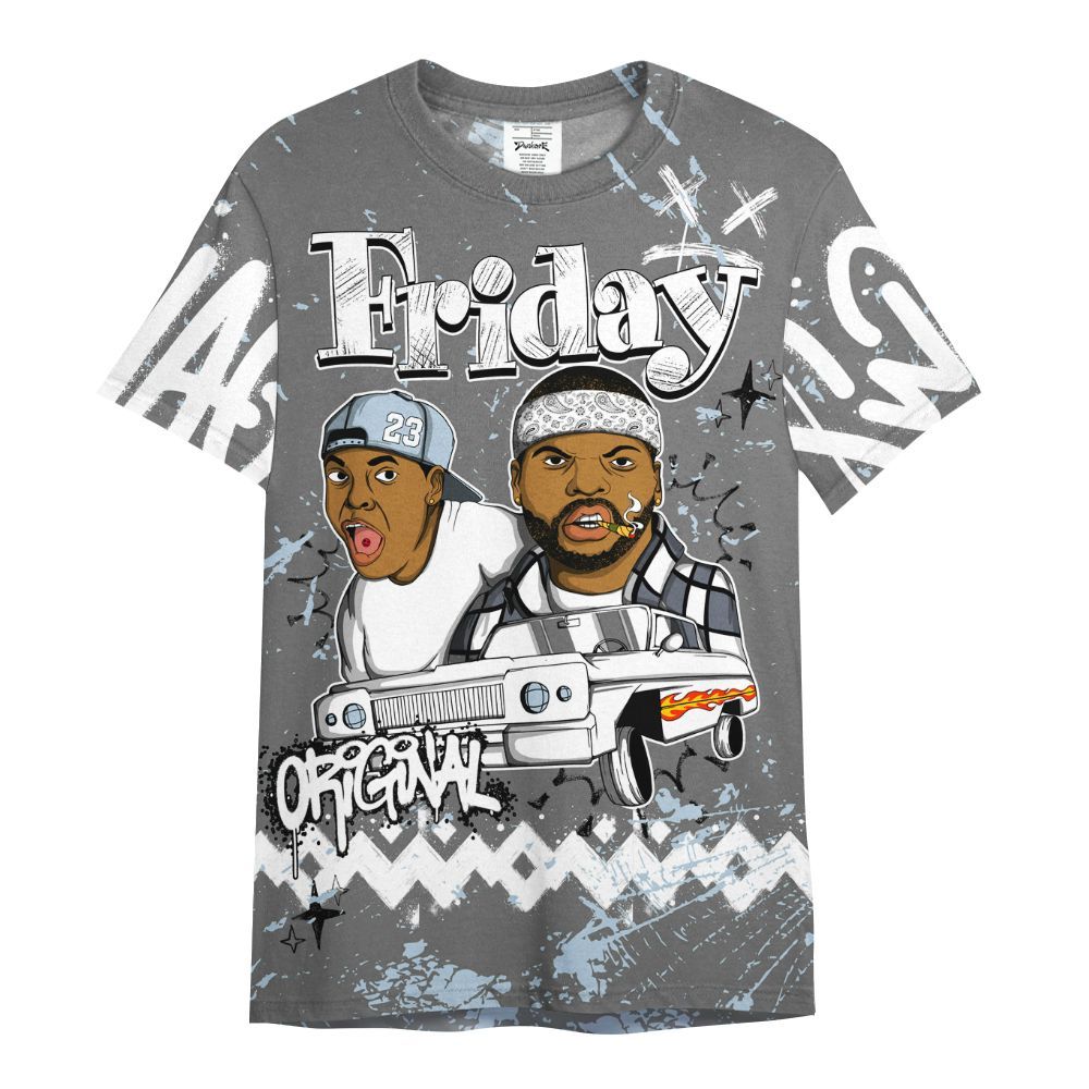 Shirt To Match Cool Grey 6s - Friday Sneaker Crayon All Over Print