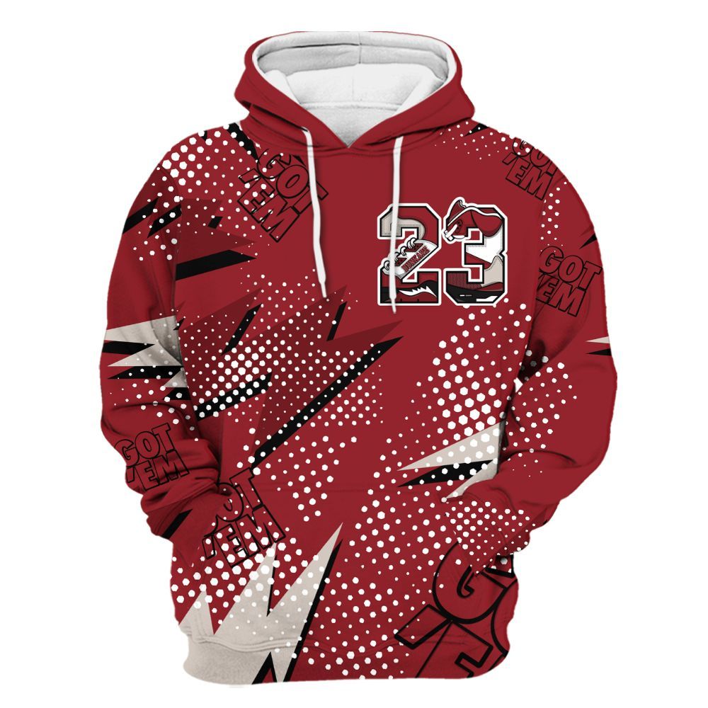 Hoodie To Match High Black Toe Reimagined 1s - Custom Name Number 23 5s All Over Print