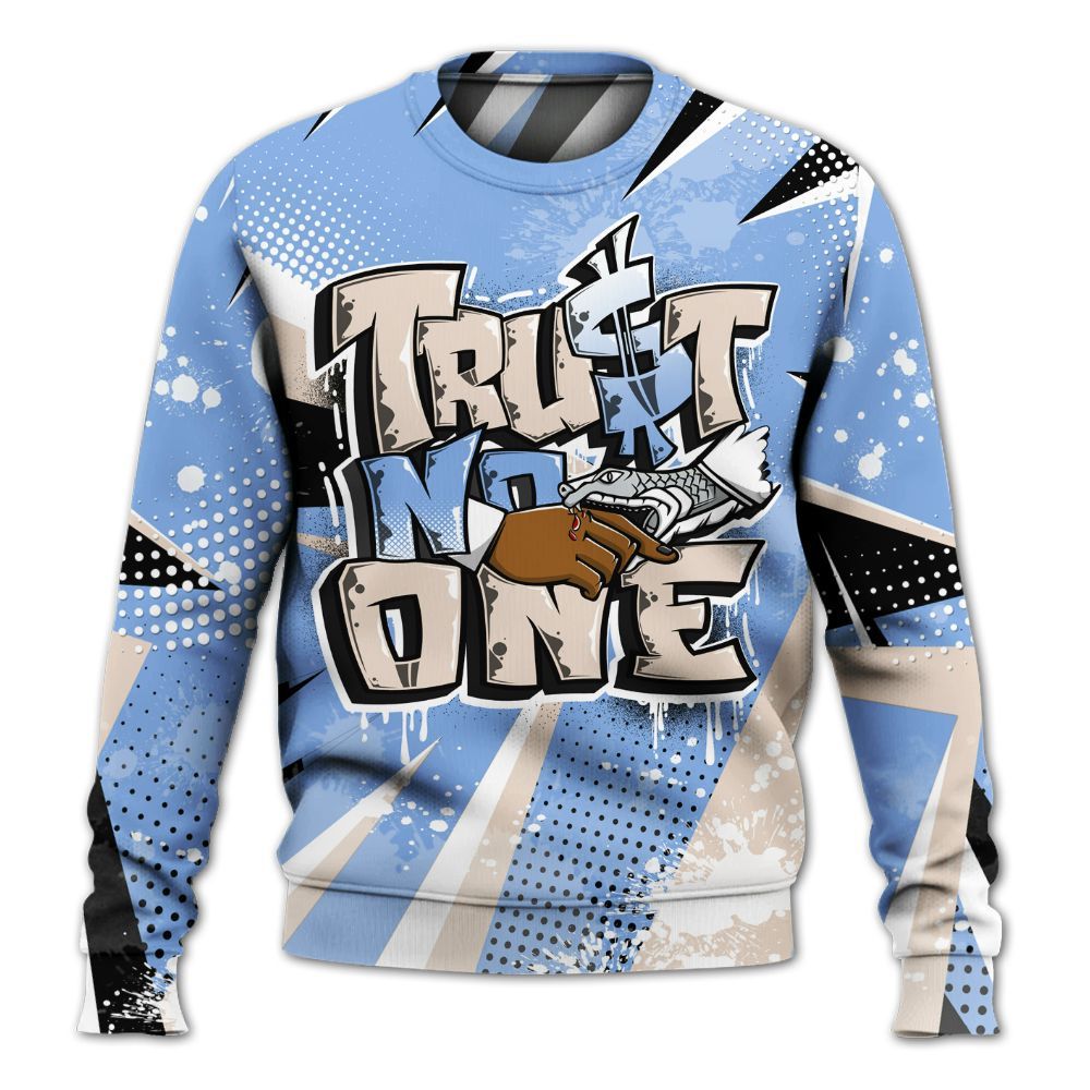 Sweatshirt To Match Air Max 1 Royal Pulse - Poly Trust No One Dripping All Over Print