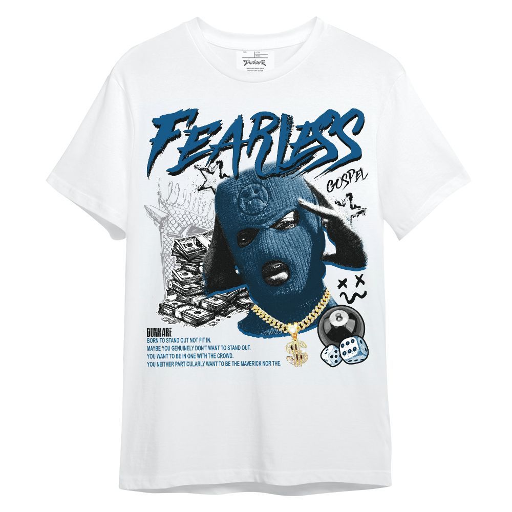 Shirt To Match High OG True Blue 1s - Fearless Gospel Streetwear Money Unisex Shirt